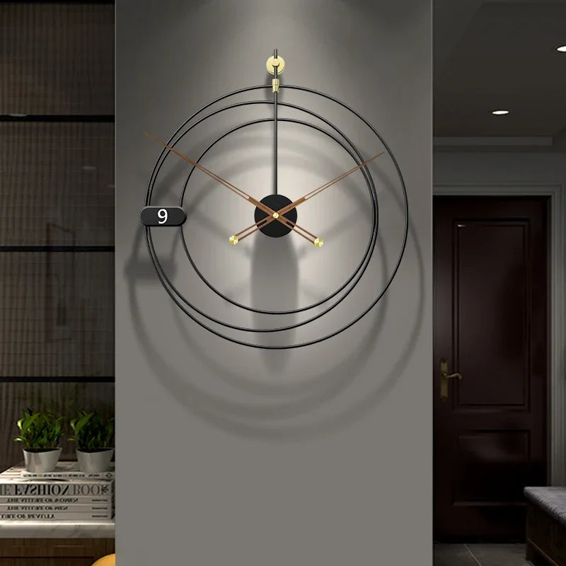 horloge murale design moderne silencieuse pour décoration intérieure - vue 4 sur 7