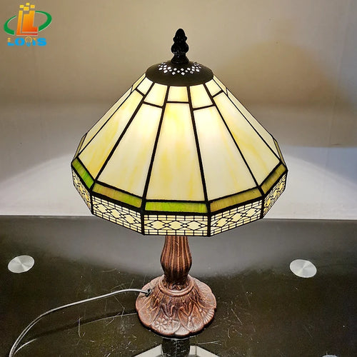 lampe à poser minimaliste scandinave en maille géométrique antique - vue 3 sur 6
