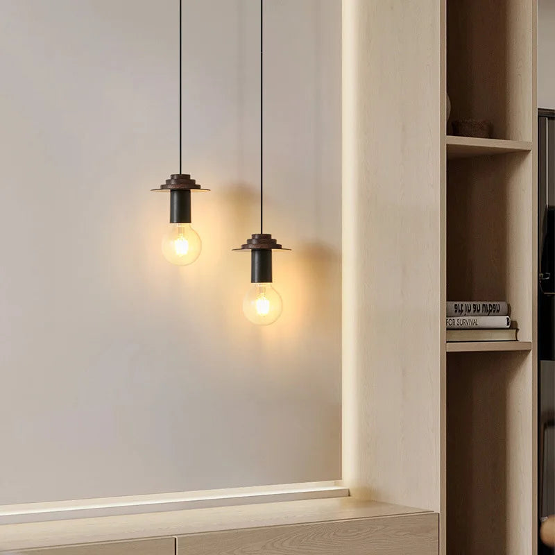 suspension moderne en bois et métal pour intérieur élégant - vue 4 sur 14
