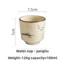 Tasse à saké yunomi céramique peinte main traditionnelle