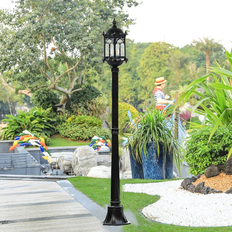 lampe de jardin aluminium moulé imperméable pour extérieur et paysage - vue 9 sur 8