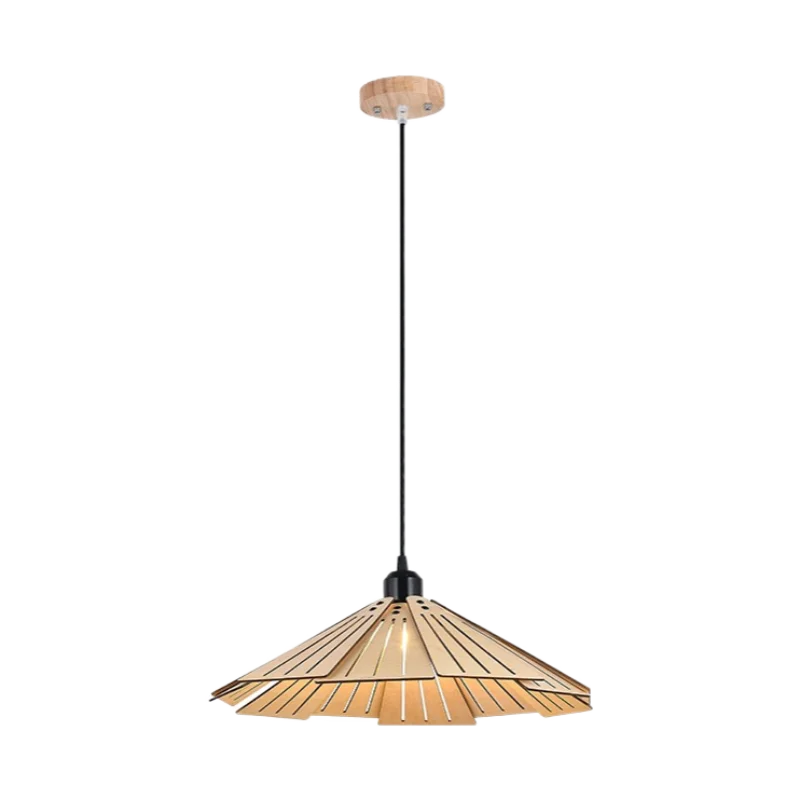 suspension en bois rétractable à bascule luminaire décoratif d'intérieur - vue 6 sur 18