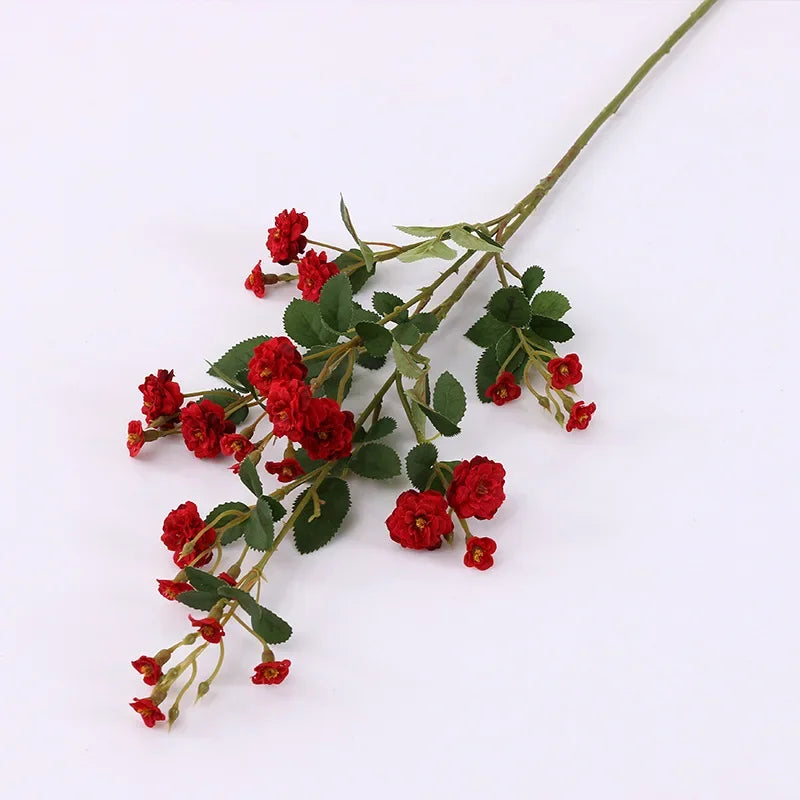 lot de 5 roses artificielles en soie pour décoration florale - vue 10 sur 13