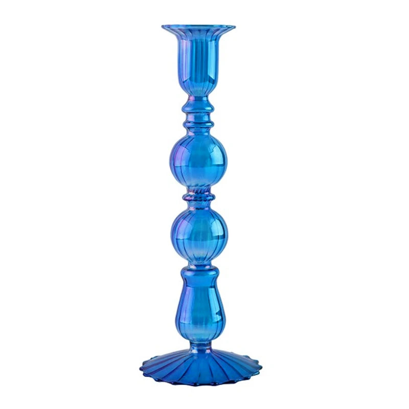 bougeoirs rétro coniques en verre pour décoration élégante - vue 28 sur 32