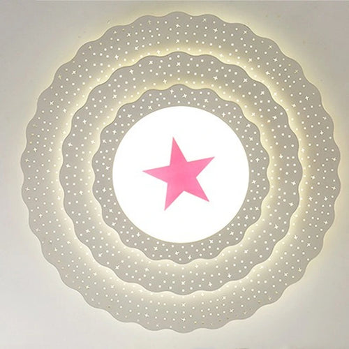 plafonnier led simple design moderne luminaire décoratif personnalisable - vue 6 sur 9