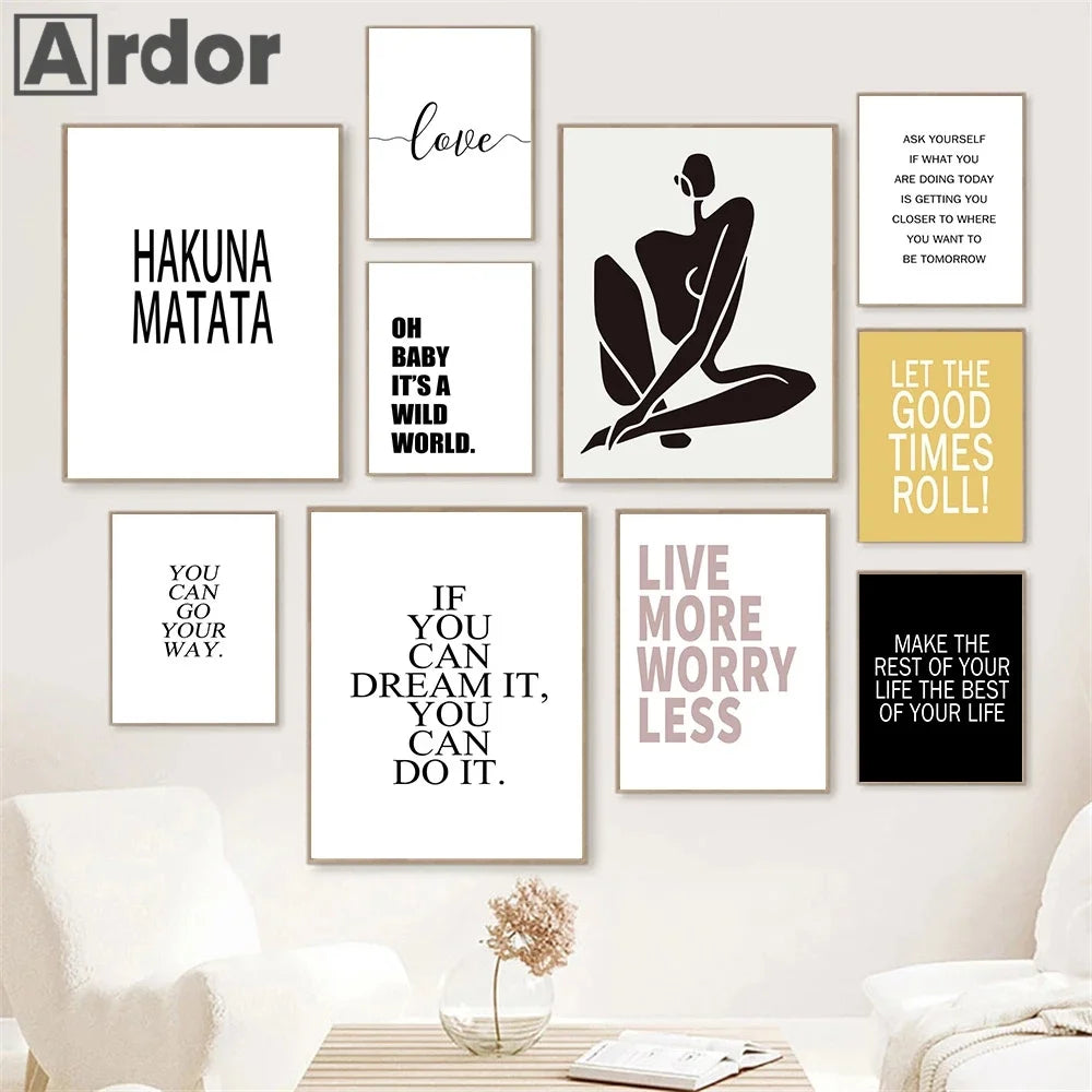 citations de motivation nordiques pour décoration murale inspirante - vue 4 sur 7