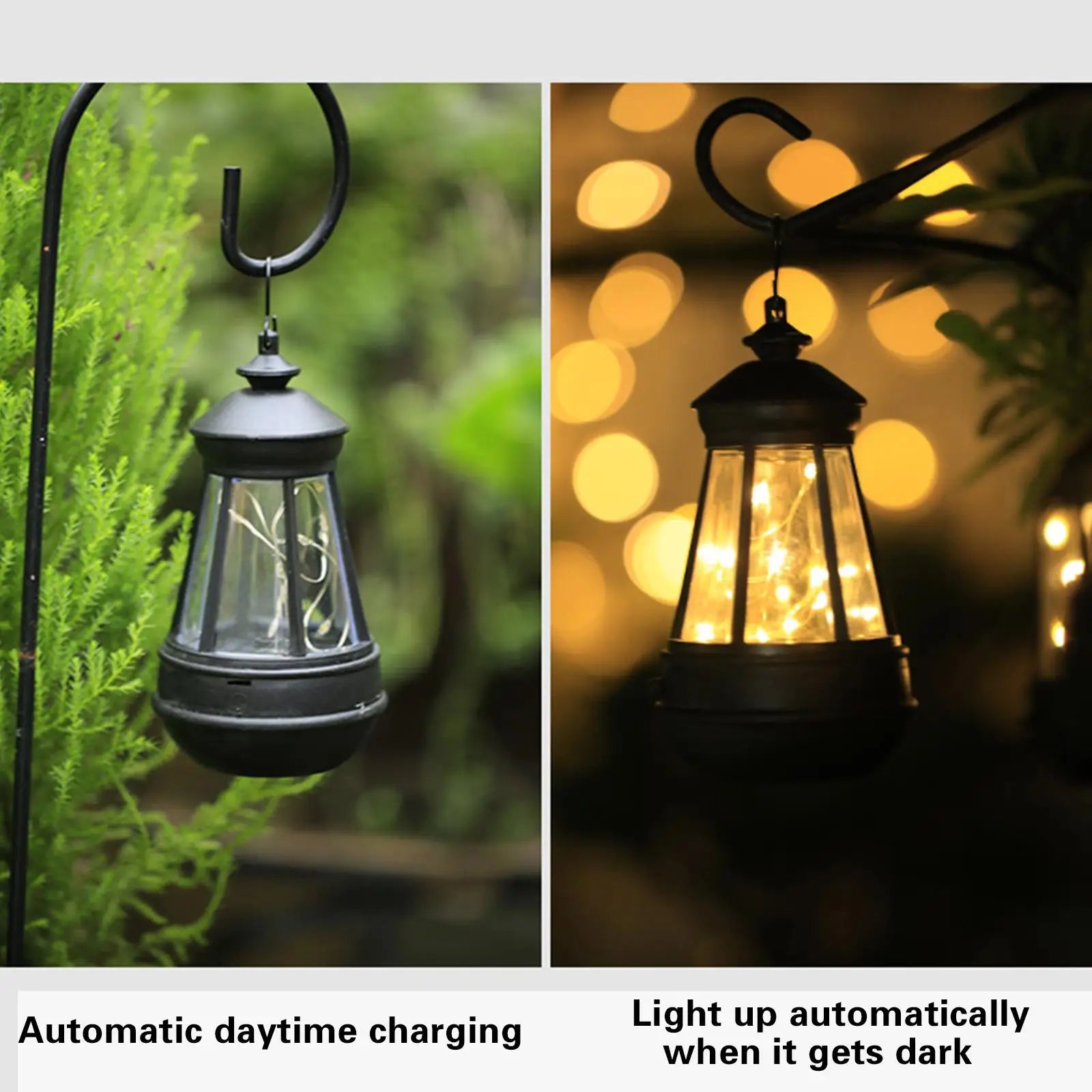 lampe solaire étanche rétro pour jardin balcon camping décoration extérieure - vue 4 sur 8