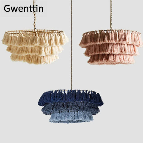 suspension en fil de soie pour décoration intérieure romantique