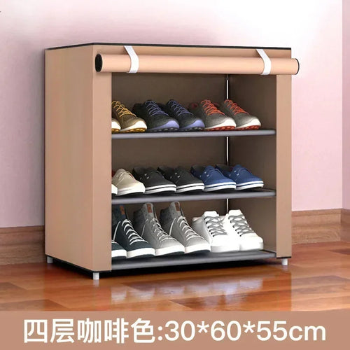 étagère à chaussures multicouche économique et pratique anti-poussière - vue 9 sur 16