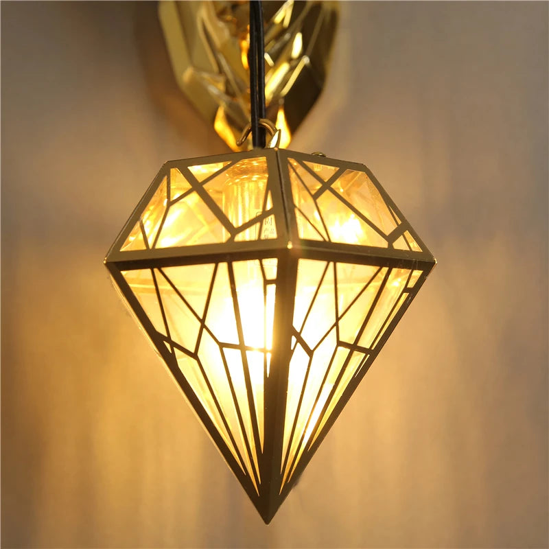 applique murale led en bois de résine moderne décorative