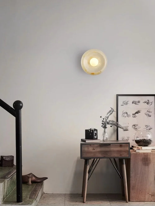 applique murale de luxe moderne en jade led pour hôtel et villa - vue 4 sur 11
