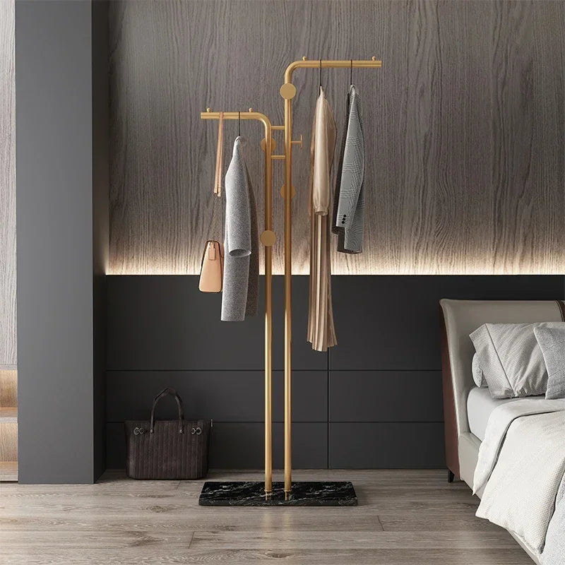 porte-manteau simple au sol pour vêtements d'intérieur et balcon - vue 3 sur 13