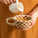 Mug café ceramique anse clé molette style atelier