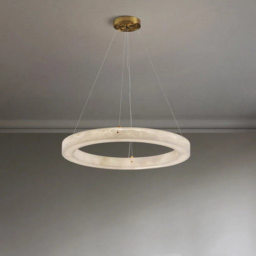 suspension circulaire en marbre pour décoration intérieure
