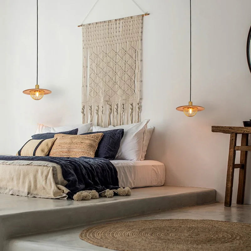 lustre rétro led loft suspension moderne luminaire - vue 3 sur 8