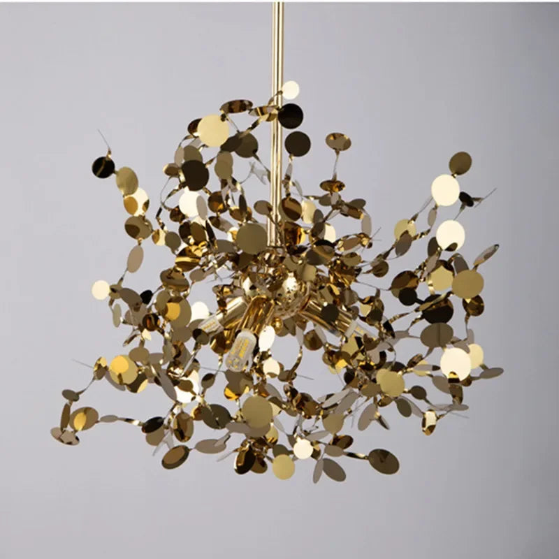 suspension en acier inoxydable au design nordique créatif décoratif - vue 7 sur 11