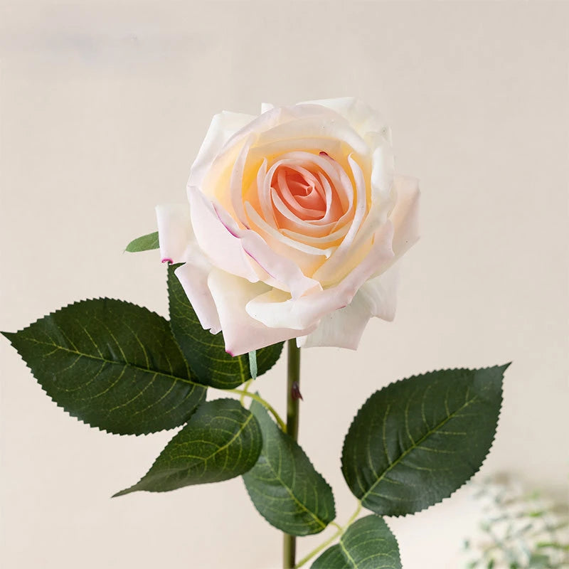 fleurs artificielles roses en tissu pour décoration florale mariage jardin - vue 8 sur 12