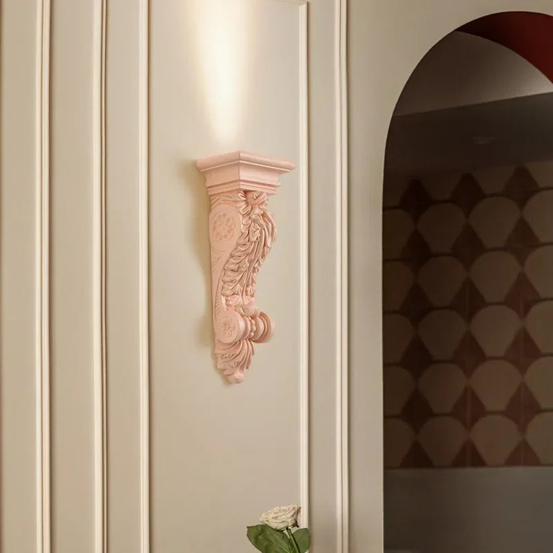 applique murale en résine d'ange sculptée décorative à led - vue 4 sur 19