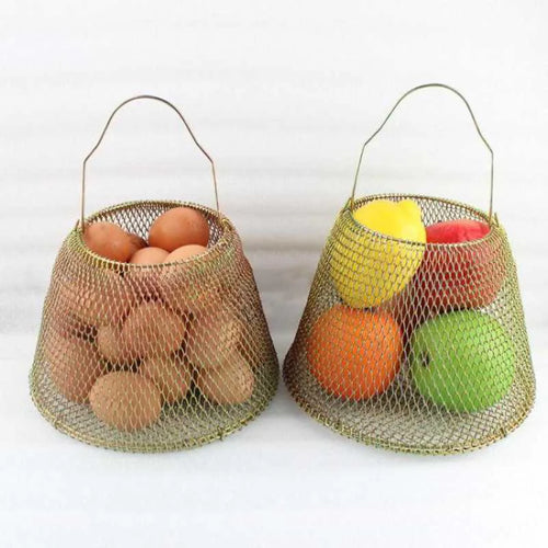 panier à œufs pliable et portable en fer polyvalent - vue 5 sur 6