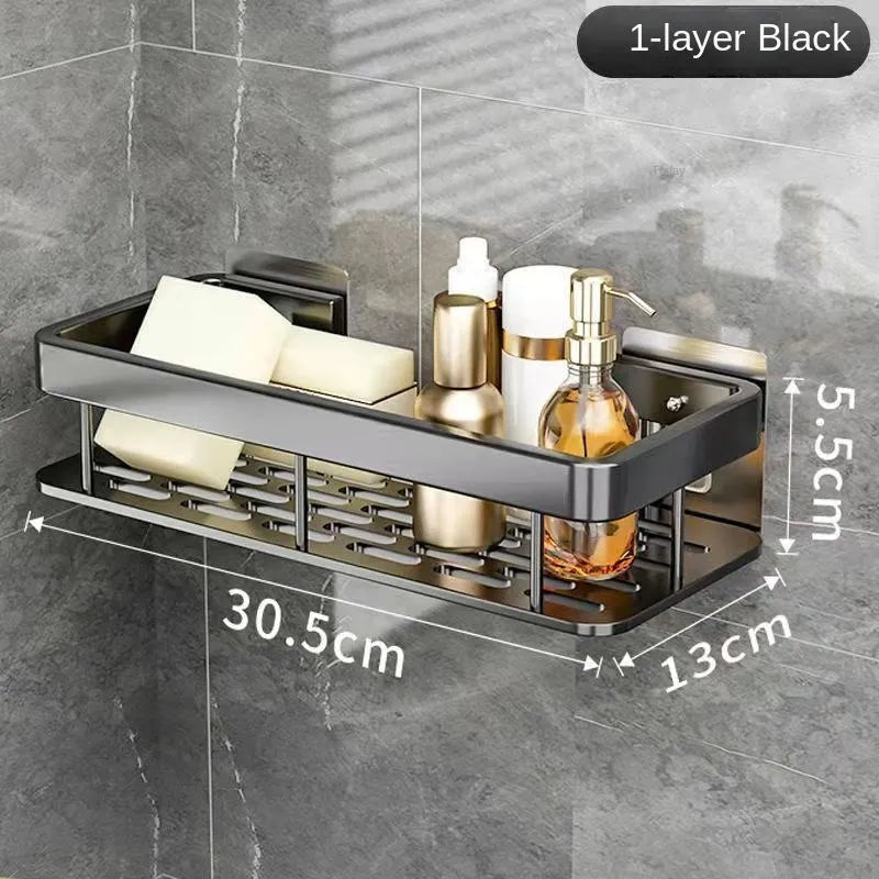 étagères murales de luxe antirouille pour accessoires de bain - vue 9 sur 17