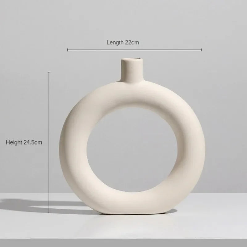 vase en céramique moderne pour fleurs séchées décoration intérieure - vue 10 sur 16