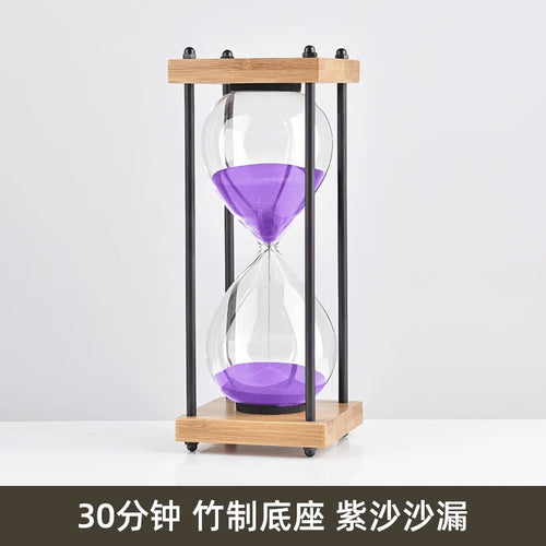 sablier en verre antichute pour enfants 30 minutes style rétro