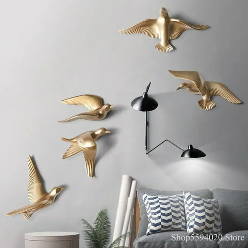 décoration murale créative mouette oiseau pour intérieur - vue 2 sur 36