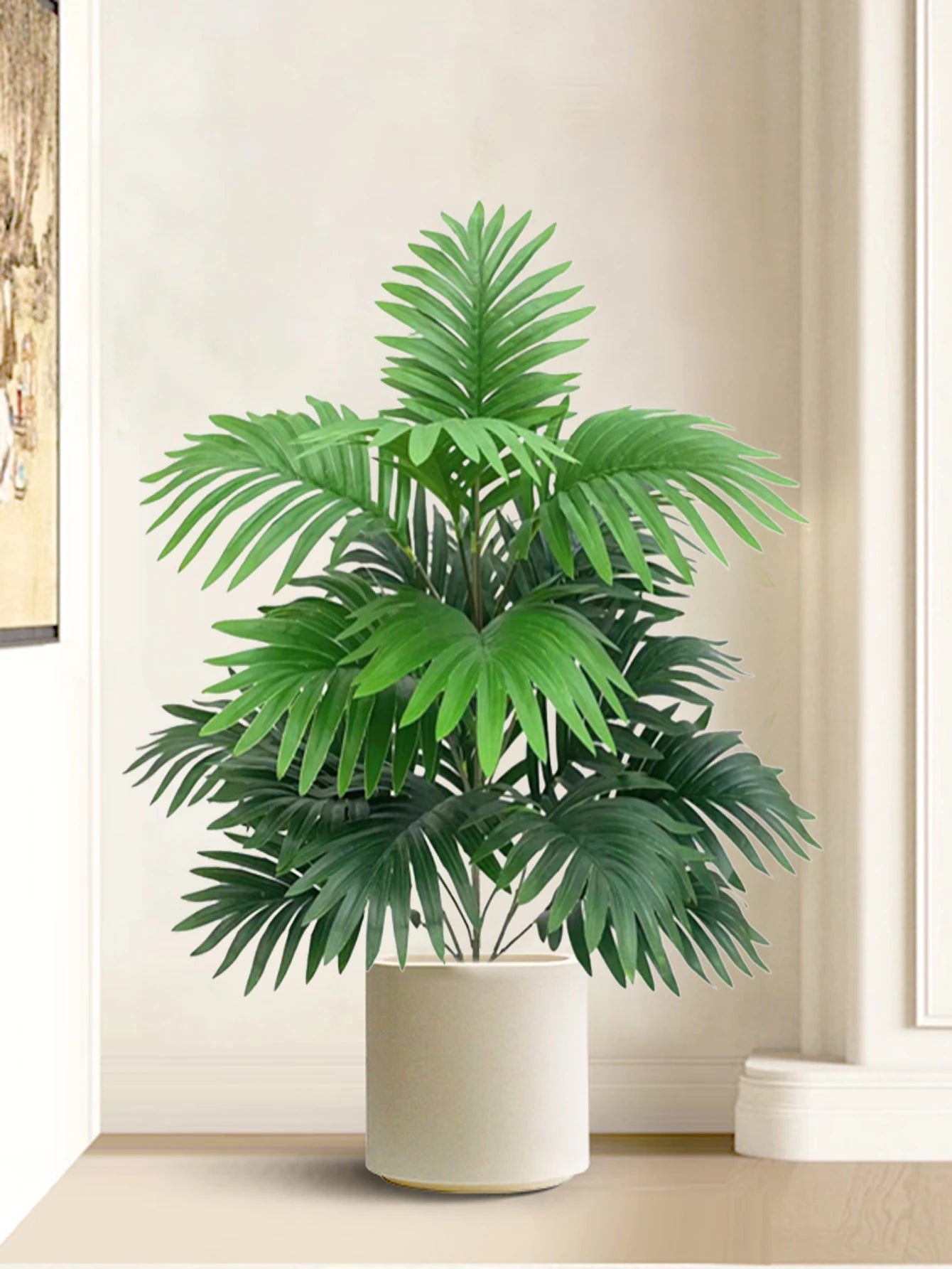palmier artificiel tropical en plastique pour décoration intérieure - vue 7 sur 8