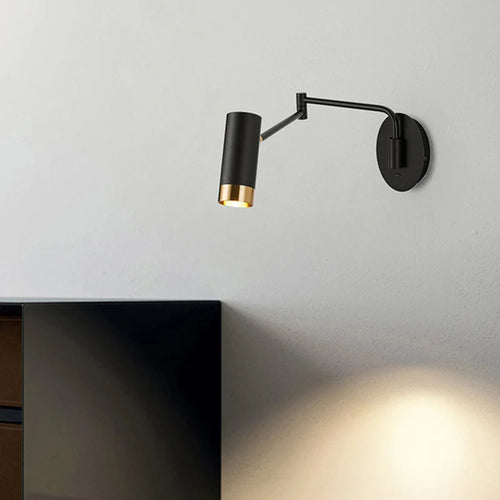 applique murale pliante led avec interrupteur bras long - vue 5 sur 7