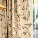Rideau occultant motif citron decoration cuisine salon chambre