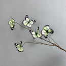 branche de papillon artificielle avec fausses fleurs décoratives pour jardin
