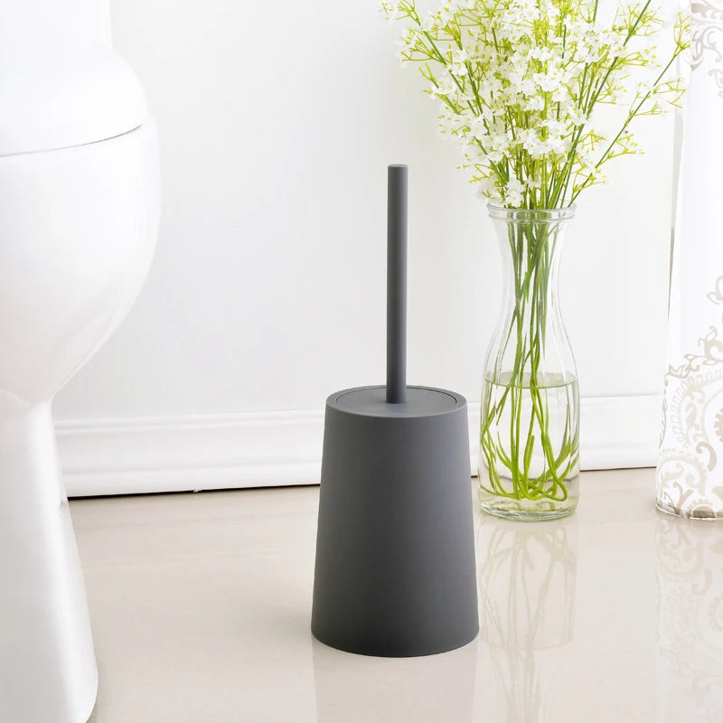 brosse de toilette moderne avec couvercle design élégant accessoires de nettoyage