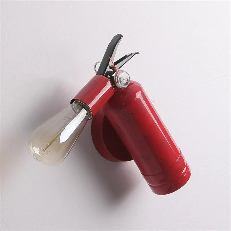Rétro applique murale LED lampe extincteur forme gaz pour Restaurant Bar éclairage couloir allée thé maison loisirs décoration luminaires