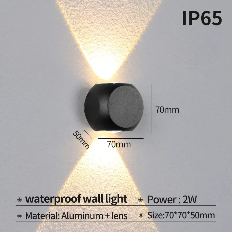 applique murale led moderne pour intérieur et extérieur - vue 10 sur 12