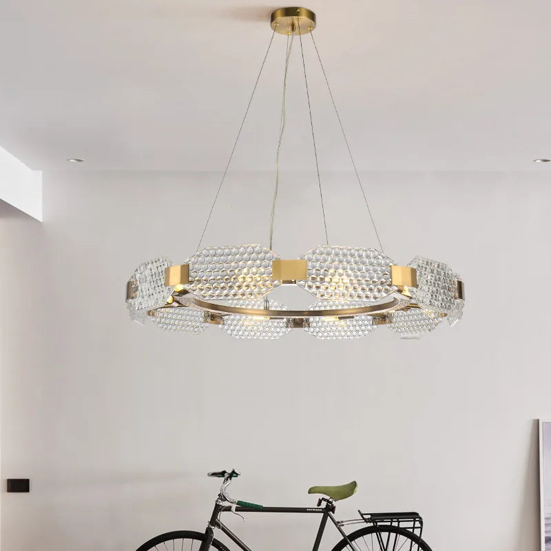 lustre moderne en verre créatif pour décoration intérieure - vue 3 sur 9