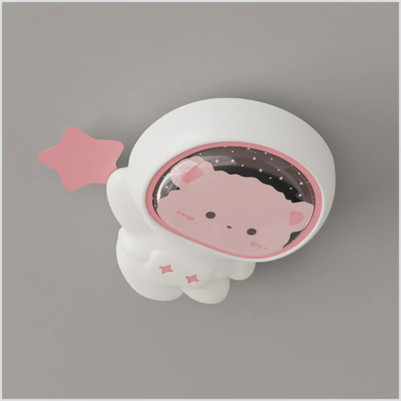 plafonnier mignon pour chambre d'enfant thème astronaute et princesse - vue 6 sur 8