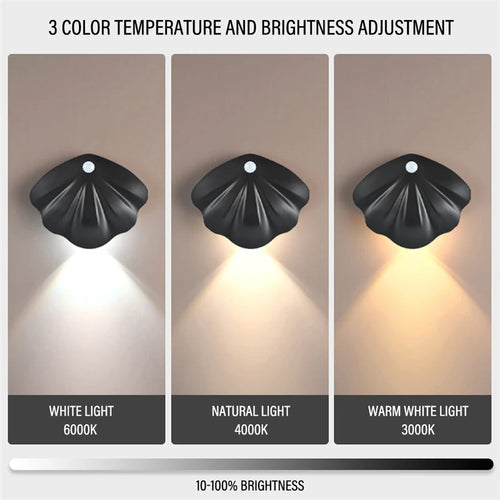 applique murale led intelligente sans fil avec capteur de mouvement usb