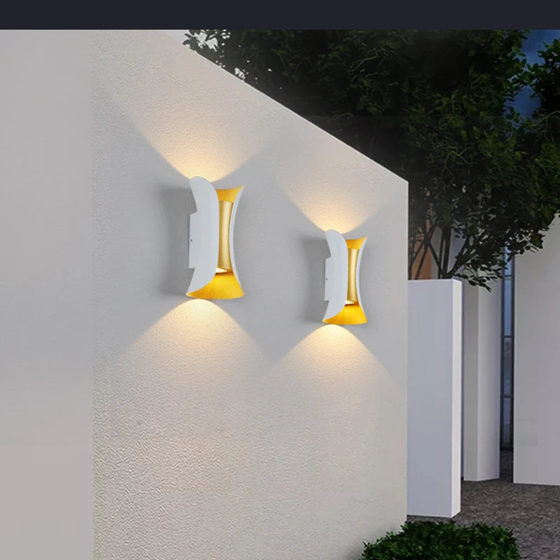 10W 20W 30W up down led wall lamp warm white or white 6000k wall light with black or white wall sconce housing AC85-265V - vue 3 sur 8