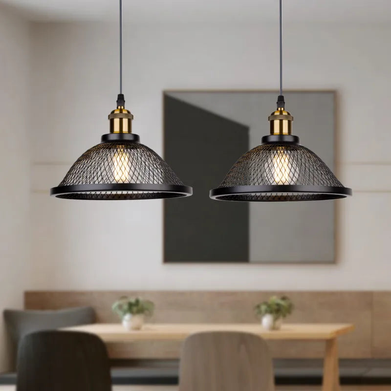 Lampe de Bar nordique lumière créative luxe café décoration luminaire américain rétro Simple trois fer Art Restaurant lustre - vue 5 sur 10