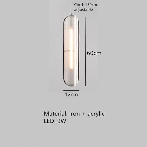 lampe led moderne à suspension réglable pour bar et bureau - vue 11 sur 12