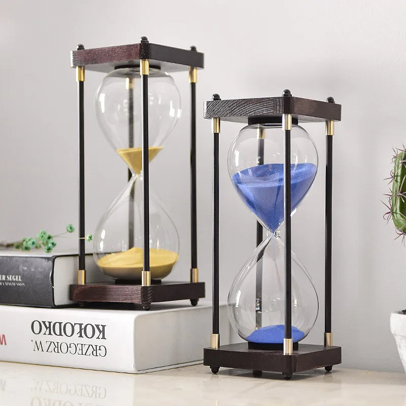 sablier en verre antichute pour enfants 30 minutes style rétro - vue 4 sur 17