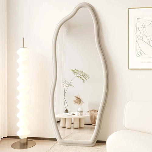 miroirs décoratifs muraux ondulés style nordique esthétique