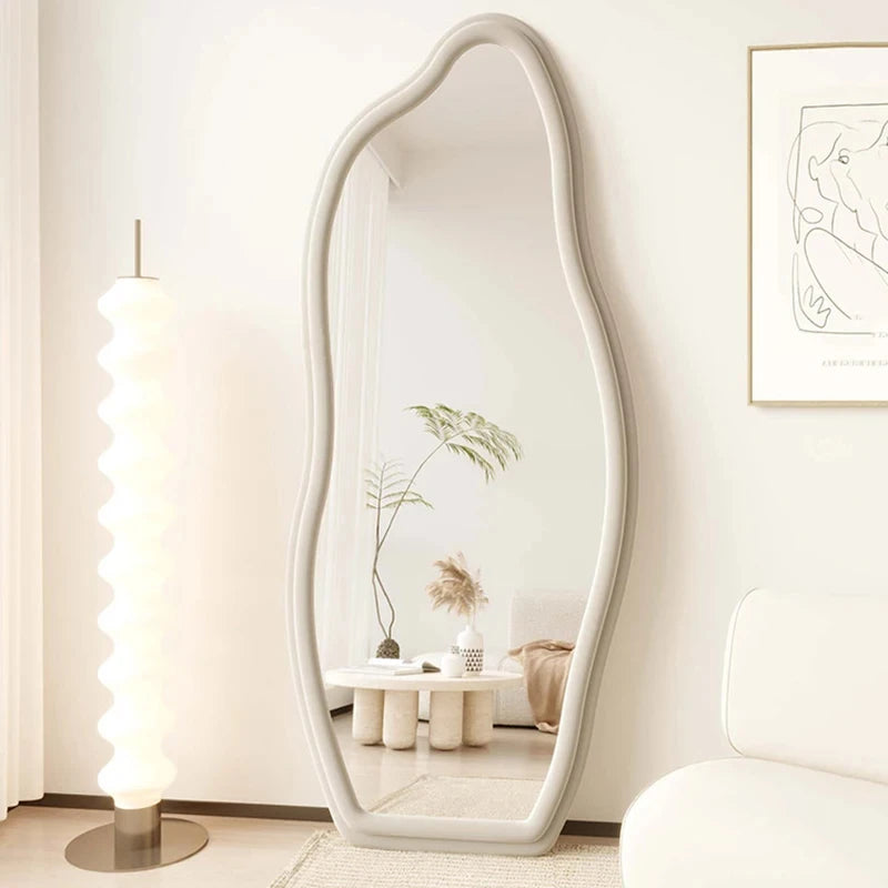 miroirs décoratifs muraux ondulés style nordique esthétique - vue 4 sur 17