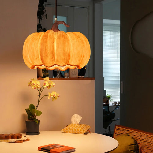 lustre japonais rétro wabi sabi led citrouille pour restaurant