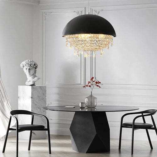suspension créative en cristal hémisphère pour intérieur - vue 7 sur 18