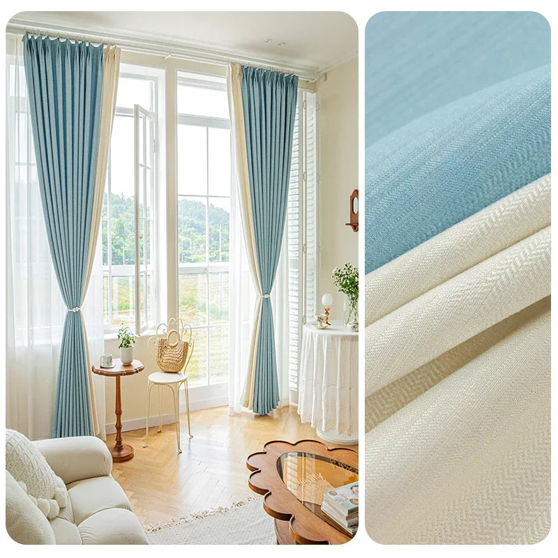 Rideau occultant moderne style ins pour salon chambre - vue 10 sur 13
