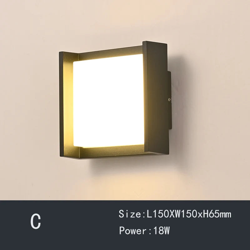 applique murale de jardin étanche à led durable pour extérieur - vue 7 sur 12