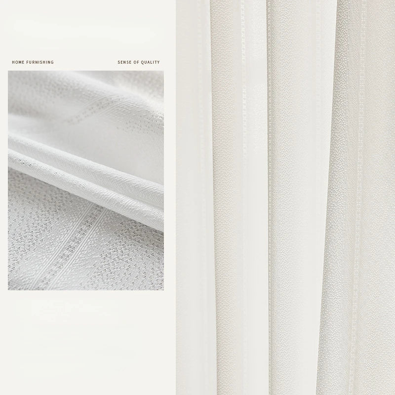 Voilage rideau léger style japonais pour salon chambre