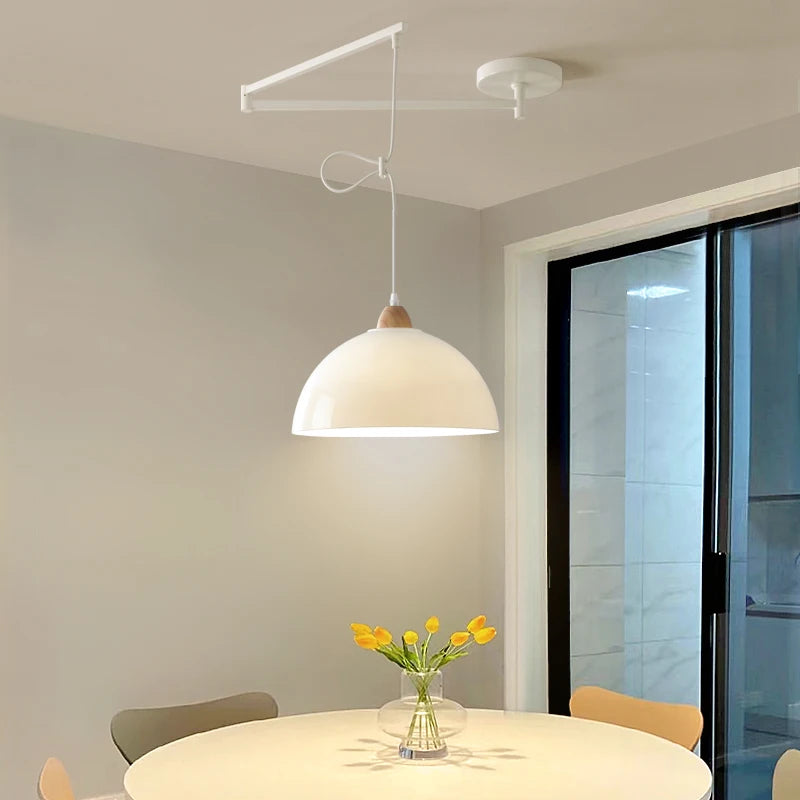 suspension moderne à bras oscillant led mobile - vue 4 sur 30