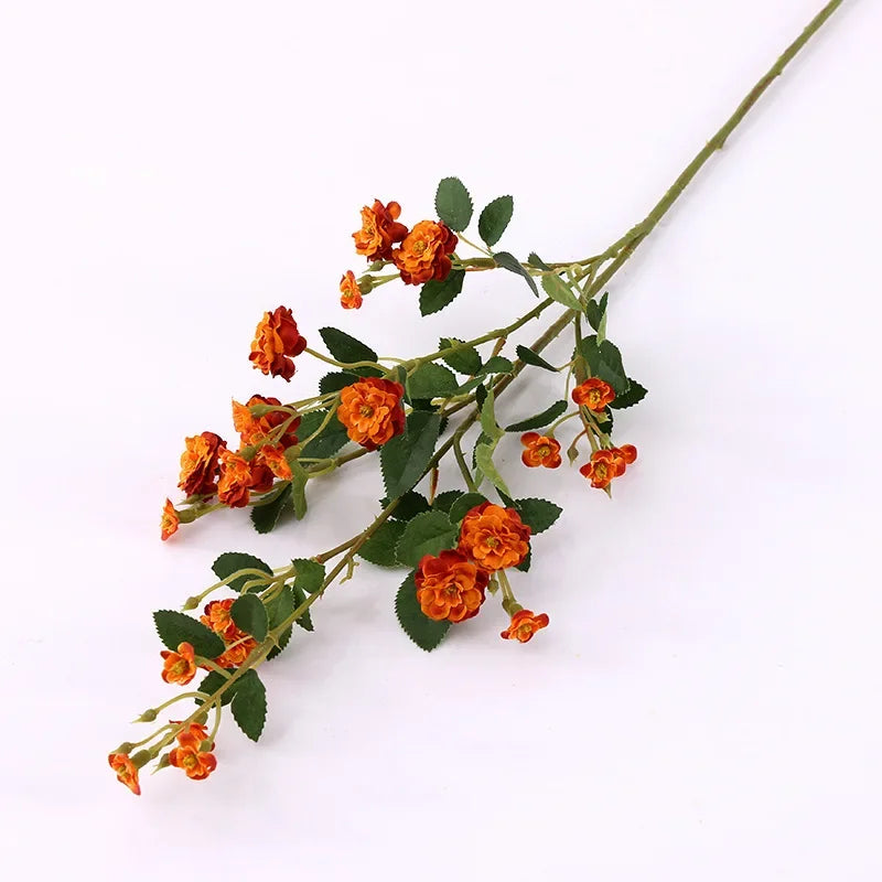 lot de 5 roses artificielles en soie pour décoration florale - vue 12 sur 13